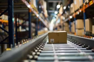 box on an mdr conveyor